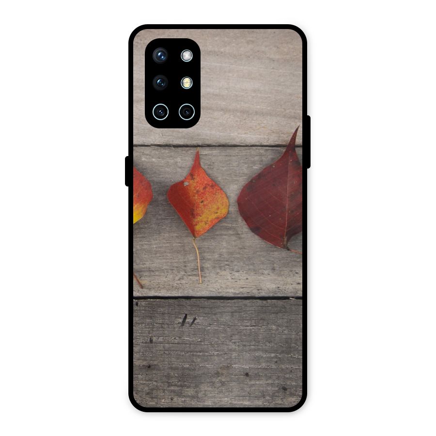Beautiful Wood Leafs Metal Back Case for OnePlus 9R
