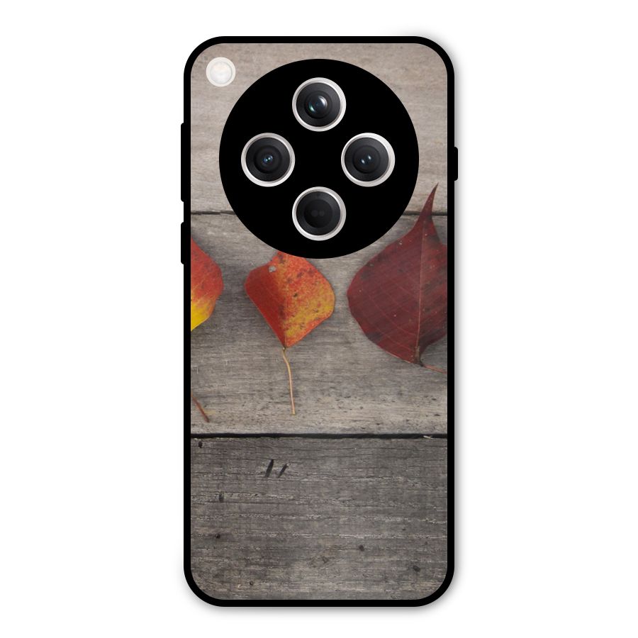 Beautiful Wood Leafs Metal Back Case for Oppo Find X8