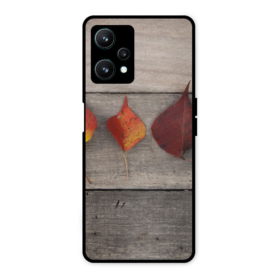 Beautiful Wood Leafs Metal Back Case for Realme 9 Pro 5G