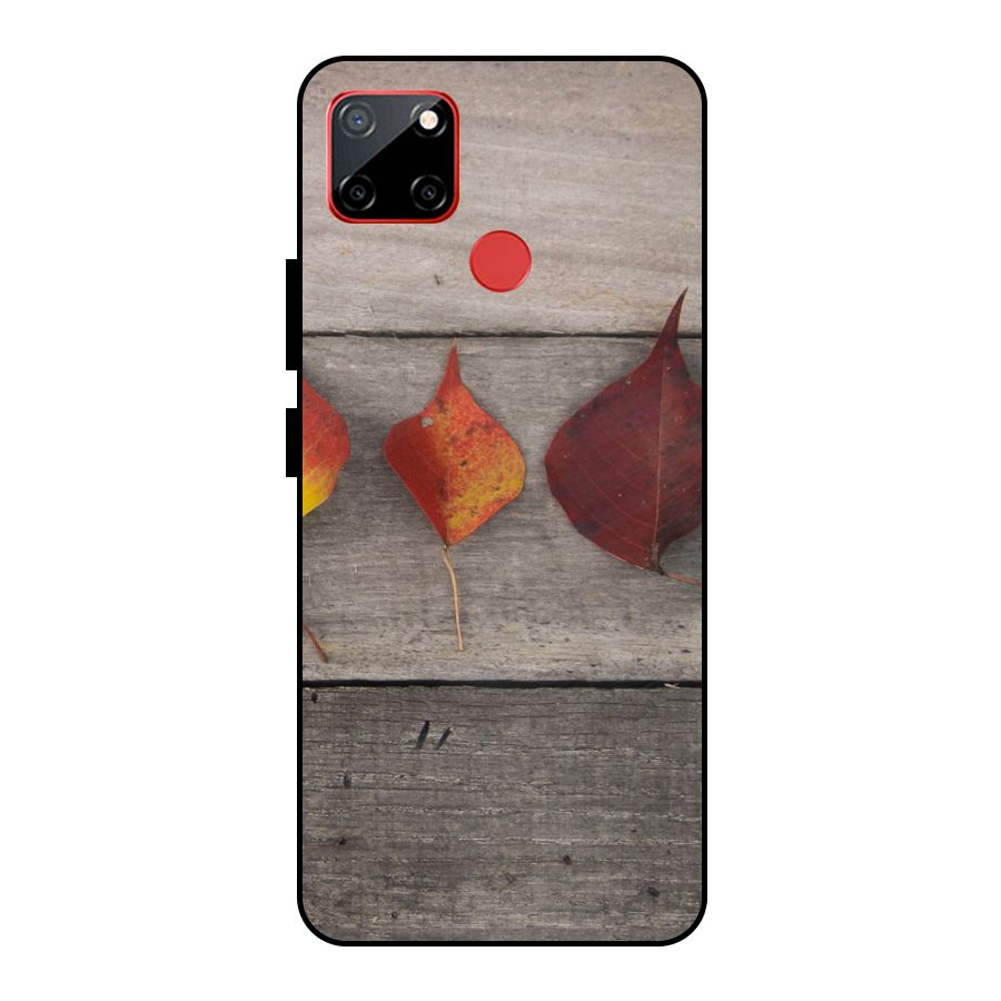 Beautiful Wood Leafs Metal Back Case for Realme C12