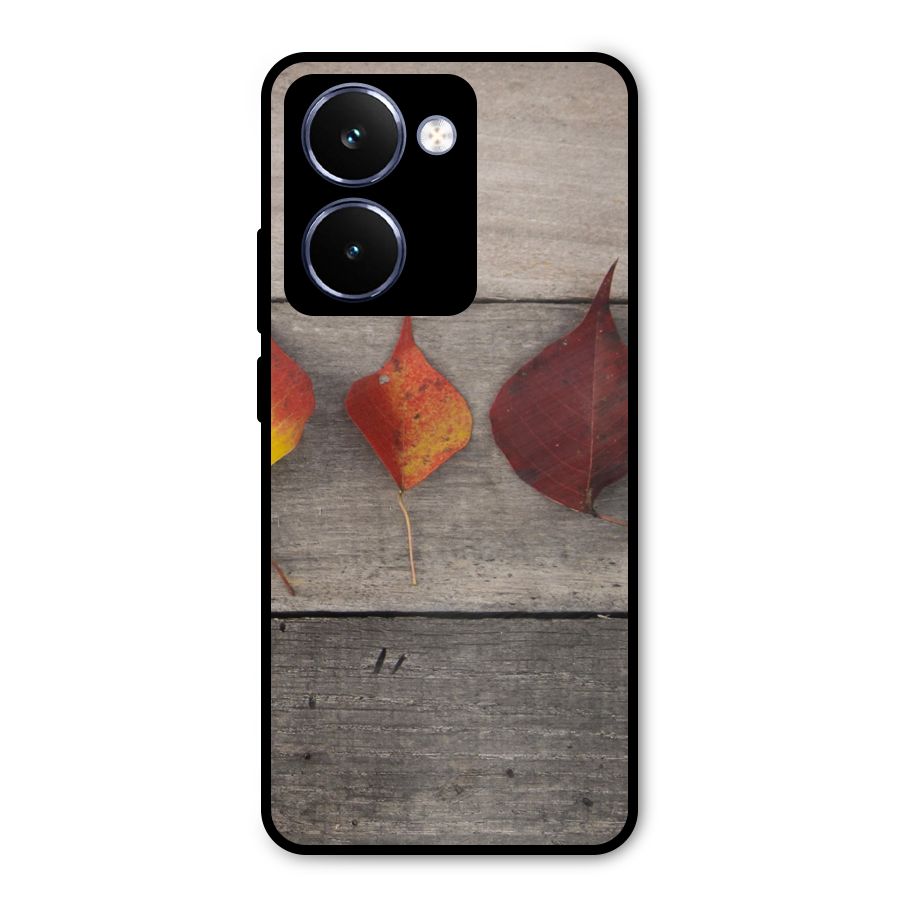 Beautiful Wood Leafs Metal Back Case for Realme P3 Ultra