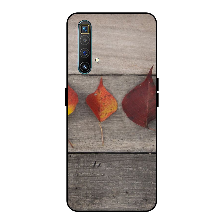 Beautiful Wood Leafs Metal Back Case for Realme X3