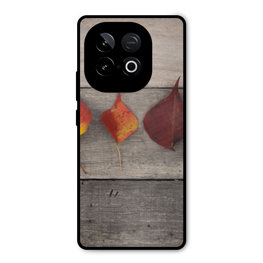 Beautiful Wood Leafs Metal Back Case for iQOO Neo 10