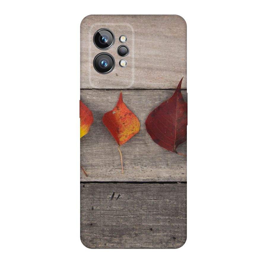 Beautiful Wood Leafs Original Polycarbonate Back Case for Realme GT2 Pro