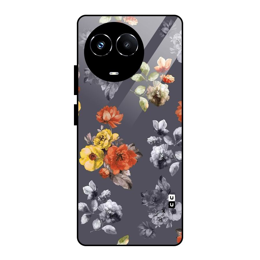 Beauty Art Bloom Glass Back Case for Realme 11X