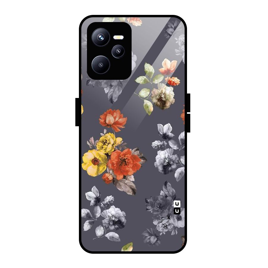 Beauty Art Bloom Glass Back Case for Realme C35