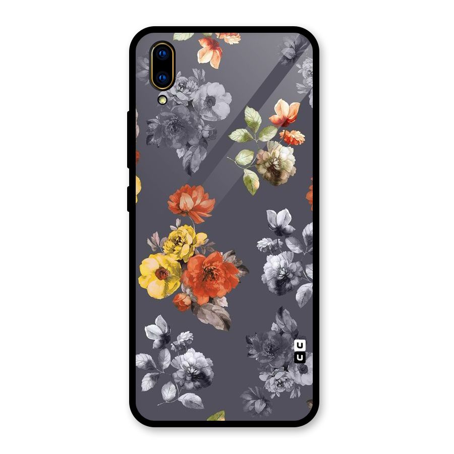 Beauty Art Bloom Glass Back Case for Vivo V11 Pro