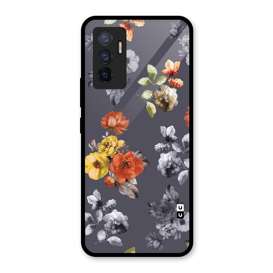 Beauty Art Bloom Glass Back Case for Vivo V23e