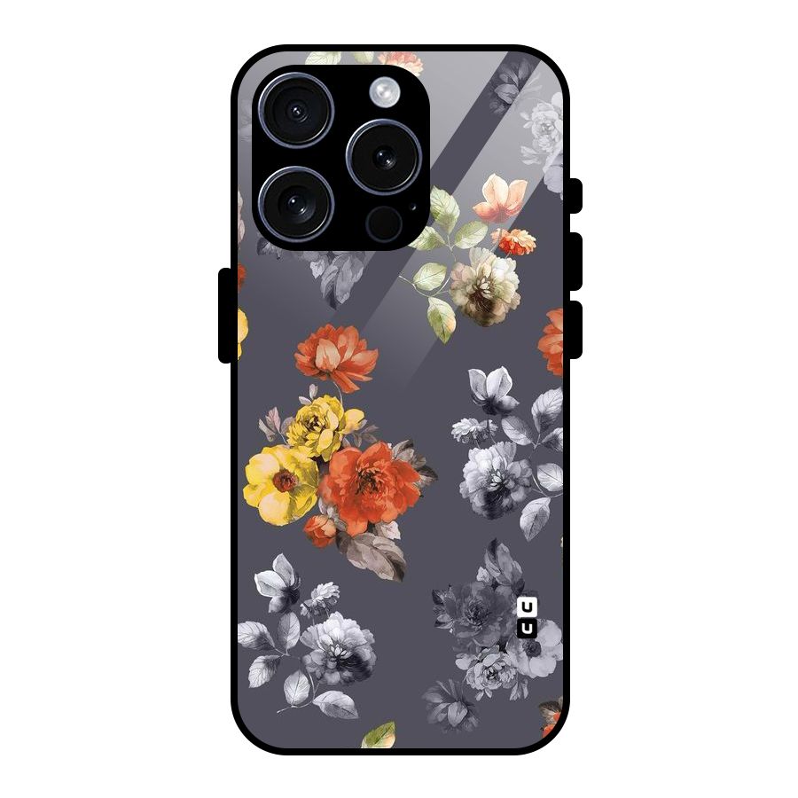 Beauty Art Bloom Glass Back Case for iPhone 15 Pro