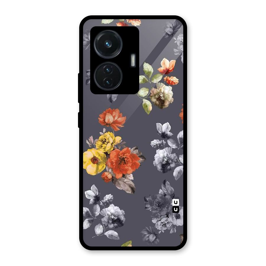 Beauty Art Bloom Glass Back Case for iQOO Z6 44W