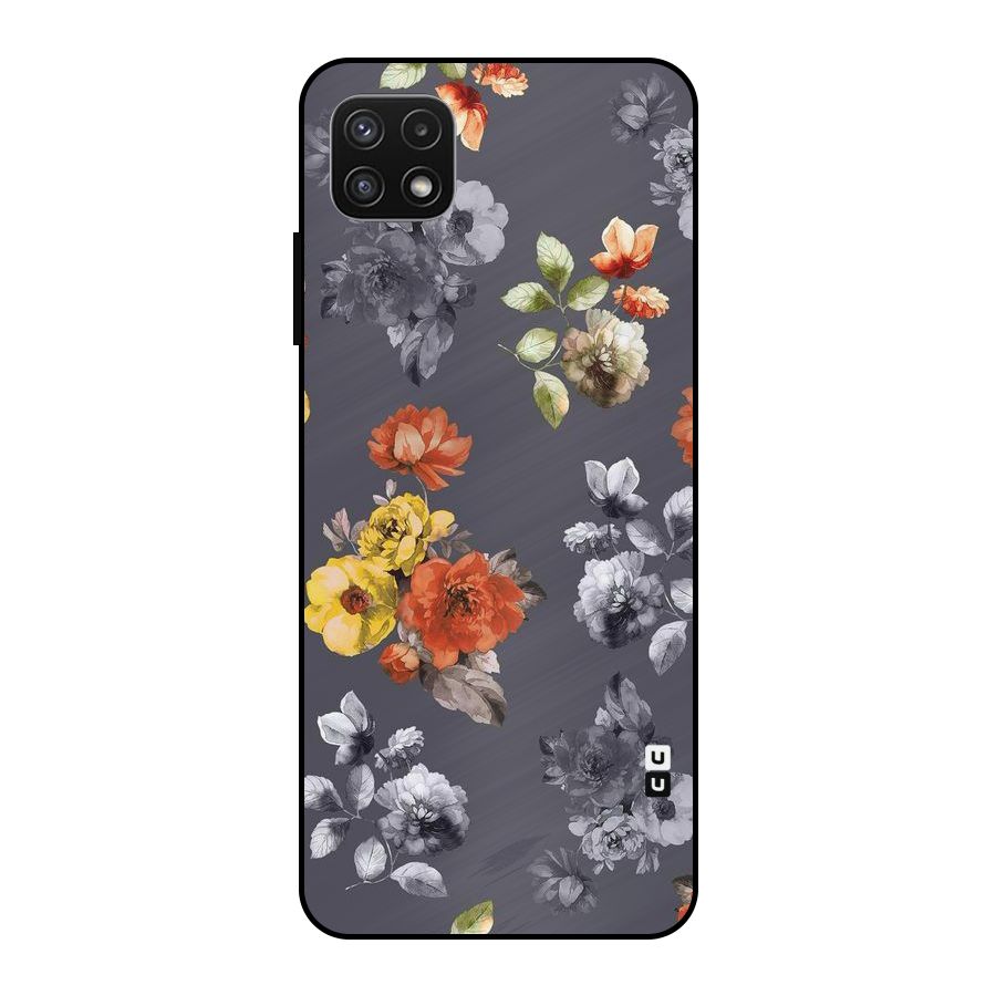 Beauty Art Bloom Metal Back Case for Galaxy A22 5G