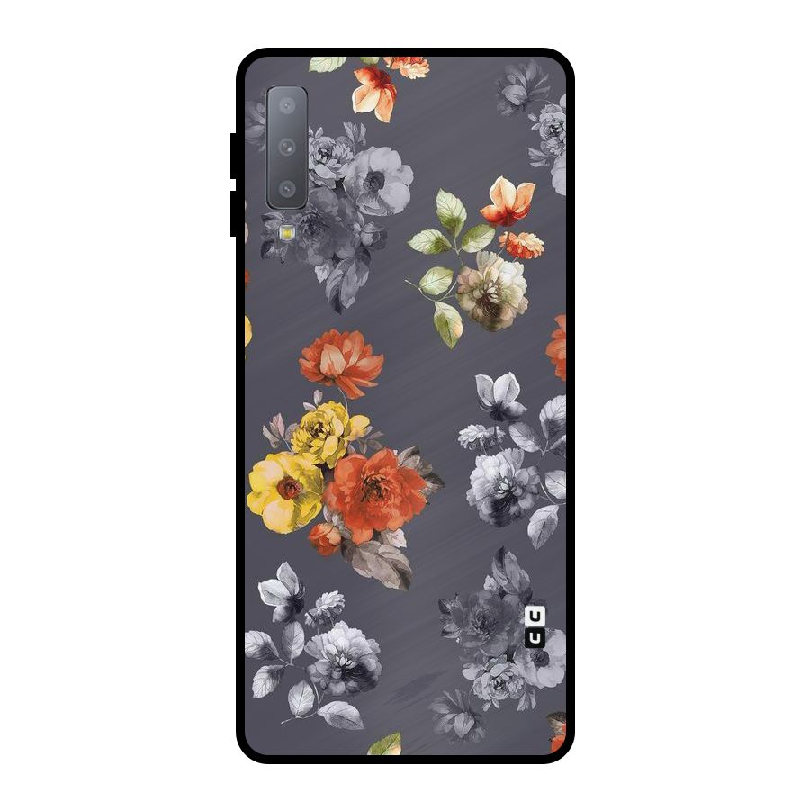 Beauty Art Bloom Metal Back Case for Galaxy A7 (2018)