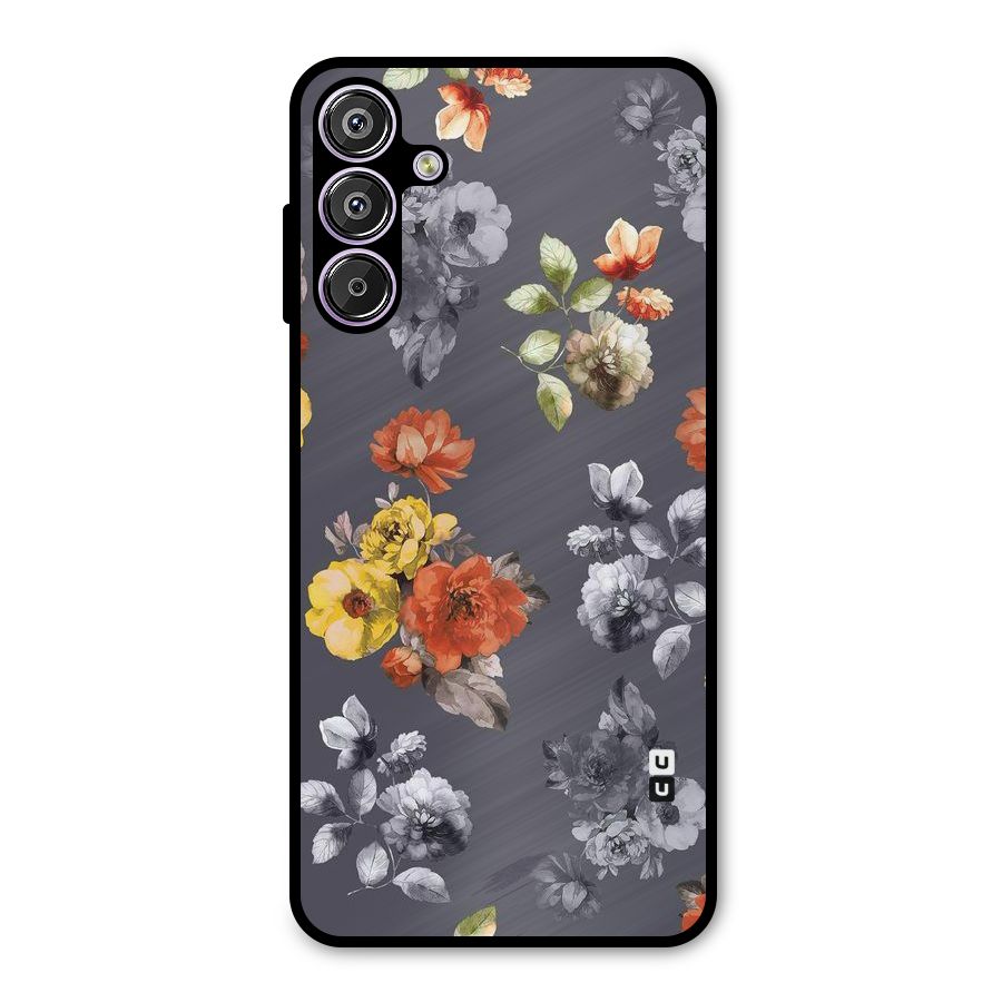 Beauty Art Bloom Metal Back Case for Galaxy M15