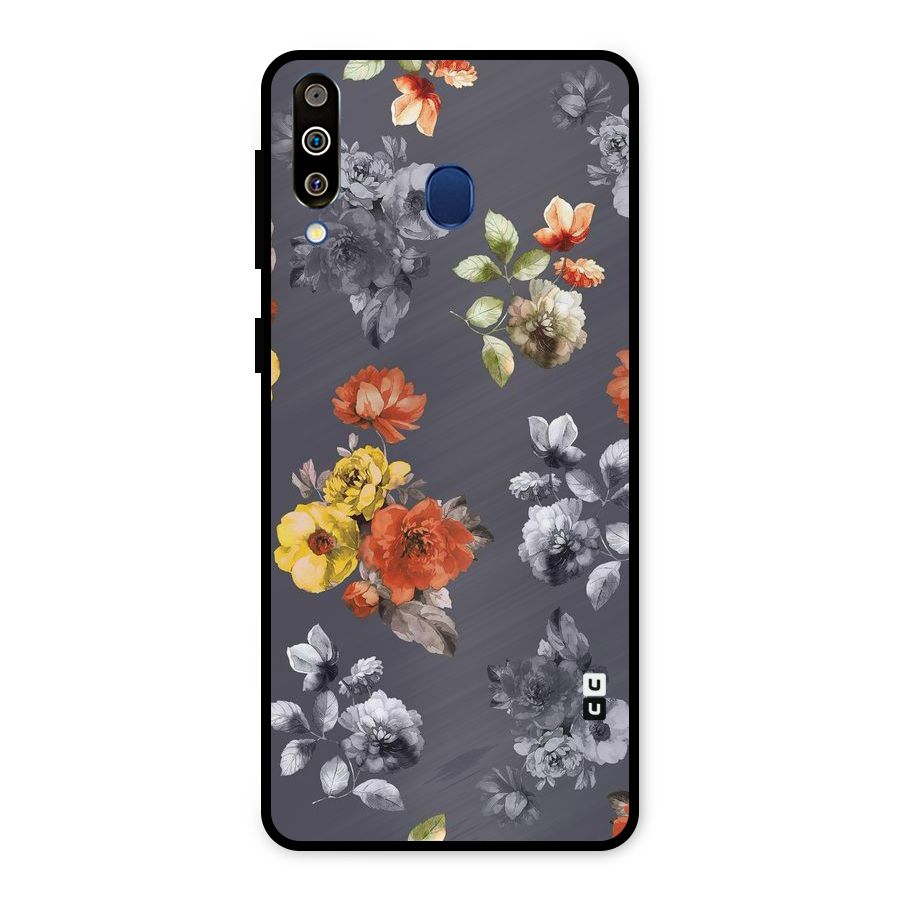 Beauty Art Bloom Metal Back Case for Galaxy M30