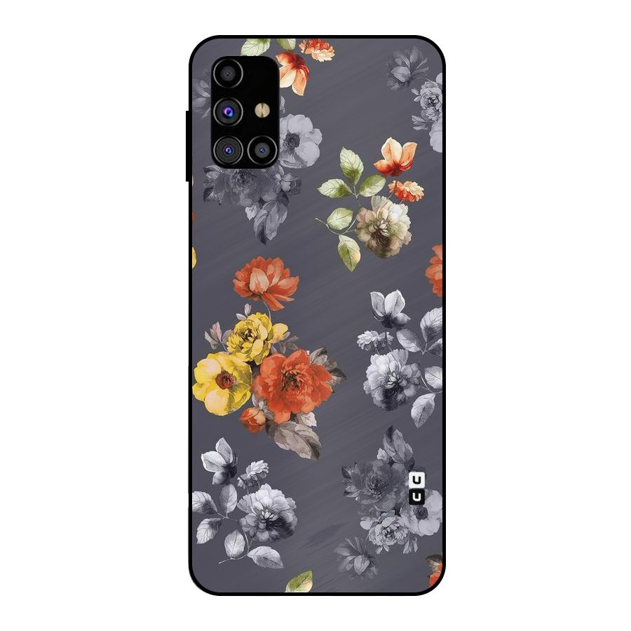 Beauty Art Bloom Metal Back Case for Galaxy M31s