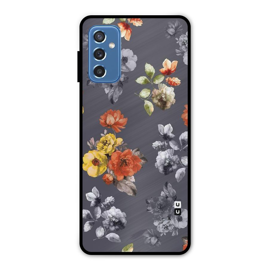 Beauty Art Bloom Metal Back Case for Galaxy M52 5G