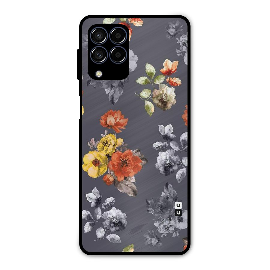 Beauty Art Bloom Metal Back Case for Galaxy M53 5G