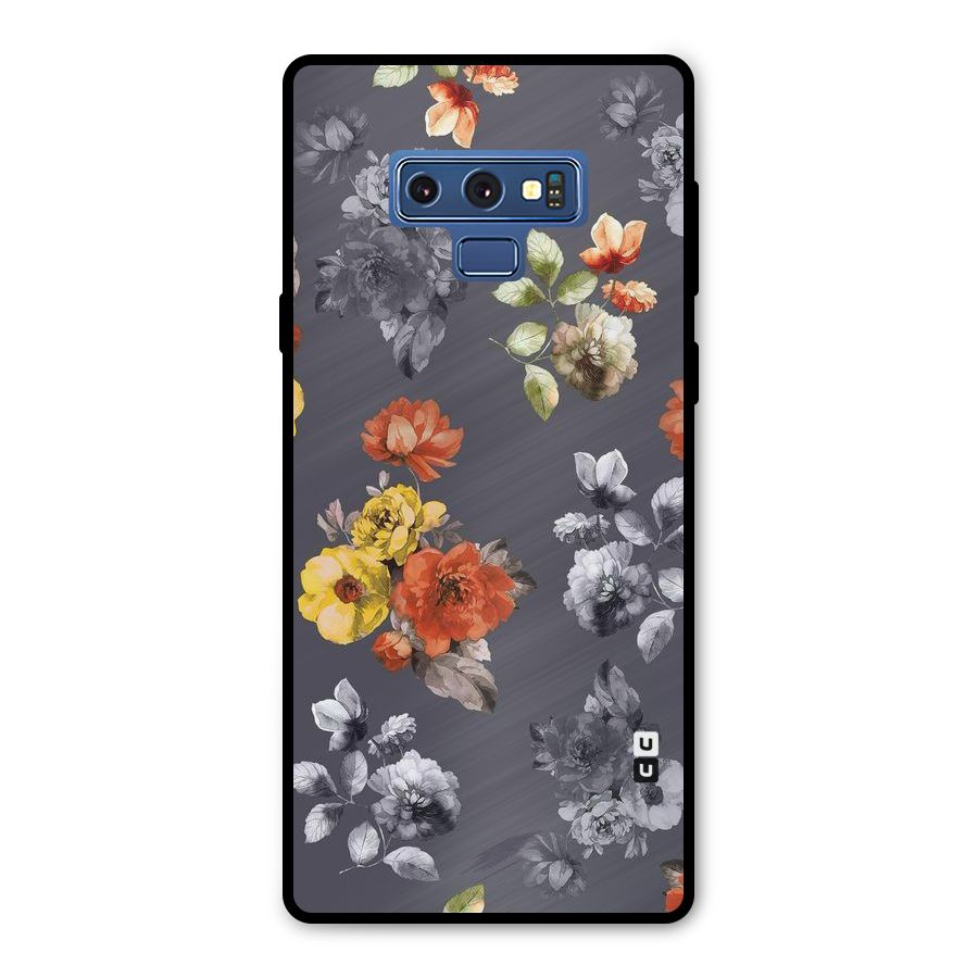 Beauty Art Bloom Metal Back Case for Galaxy Note 9