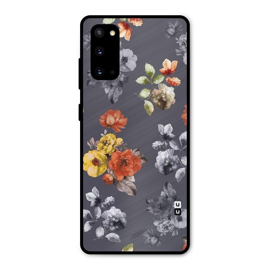 Beauty Art Bloom Metal Back Case for Galaxy S20