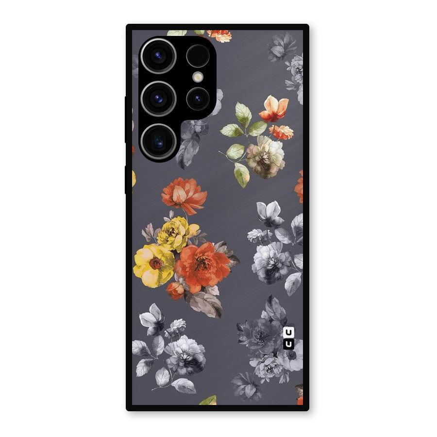 Beauty Art Bloom Metal Back Case for Galaxy S23 Ultra