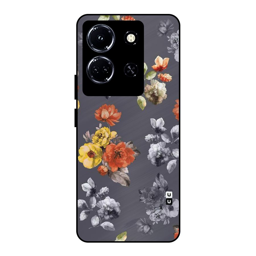 Beauty Art Bloom Metal Back Case for Infinix Note 30 5G