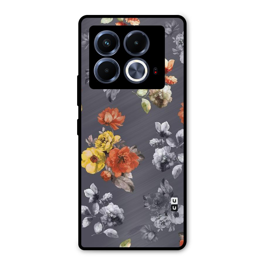 Beauty Art Bloom Metal Back Case for Infinix Note 40 5G