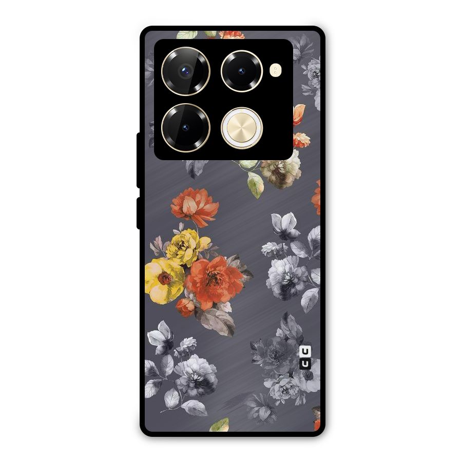 Beauty Art Bloom Metal Back Case for Infinix Note 40 Pro Plus