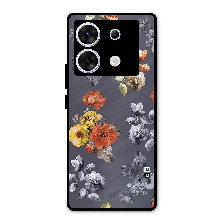 Beauty Art Bloom Metal Back Case for Infinix Zero 30 5G