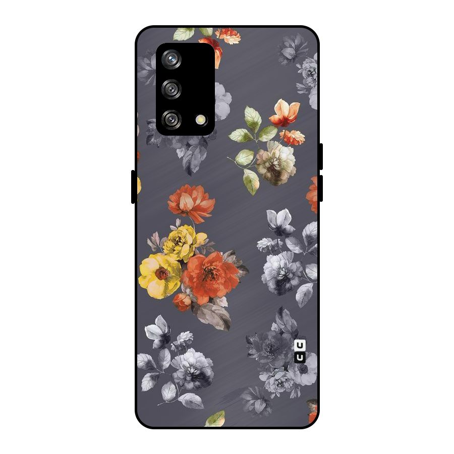 Beauty Art Bloom Metal Back Case for Oppo F19