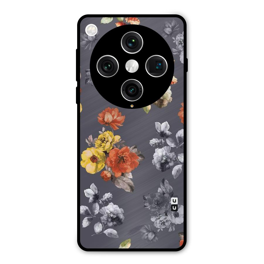 Beauty Art Bloom Metal Back Case for Oppo Find X8 Pro