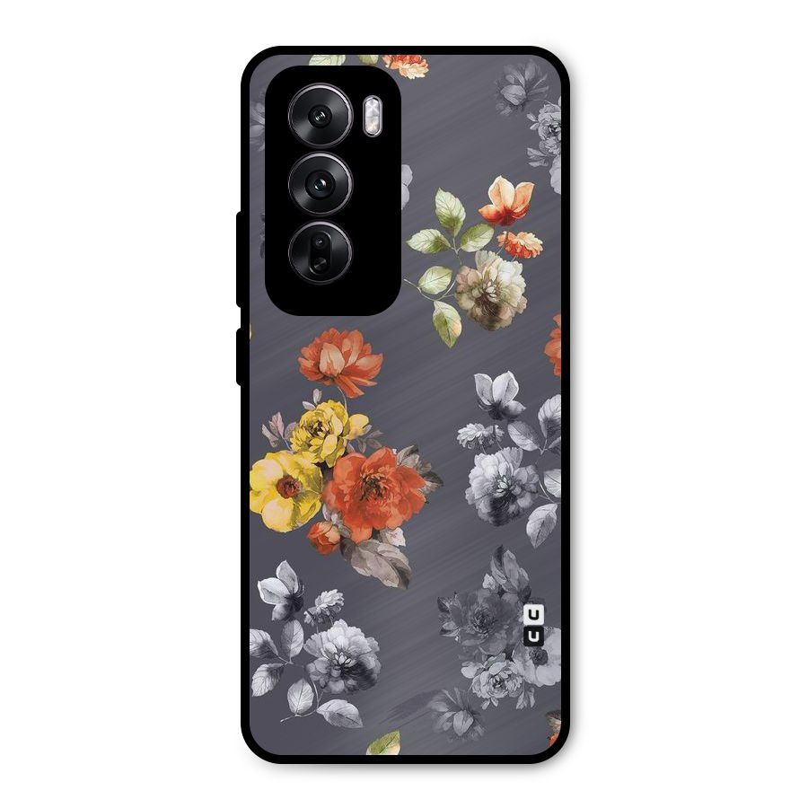 Beauty Art Bloom Metal Back Case for Oppo Reno12