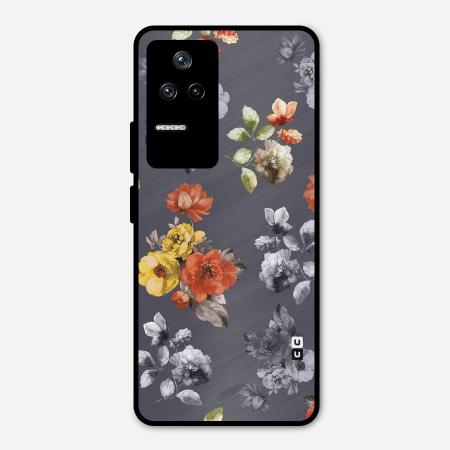 Beauty Art Bloom Metal Back Case for Poco F4 5G