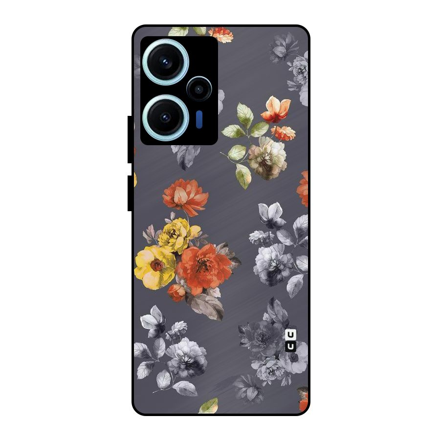 Beauty Art Bloom Metal Back Case for Poco F5