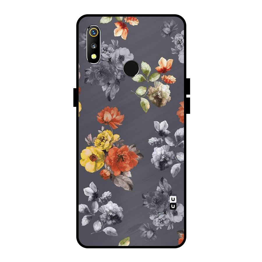 Beauty Art Bloom Metal Back Case for Realme 3i