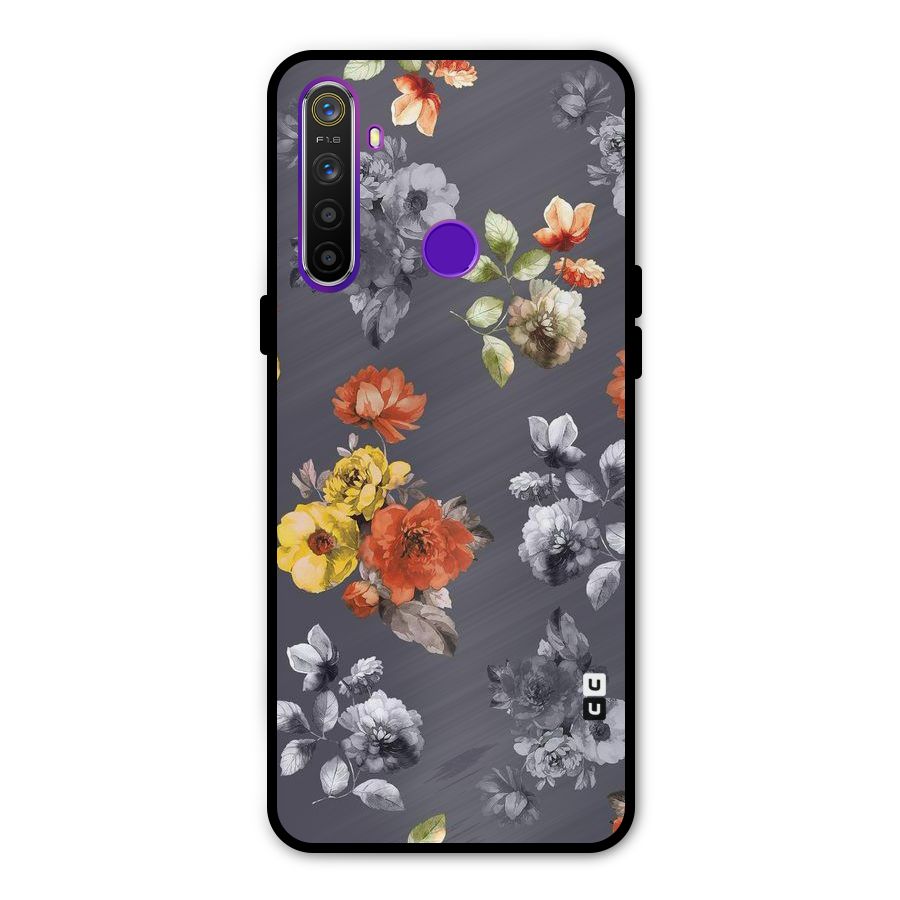 Beauty Art Bloom Metal Back Case for Realme 5