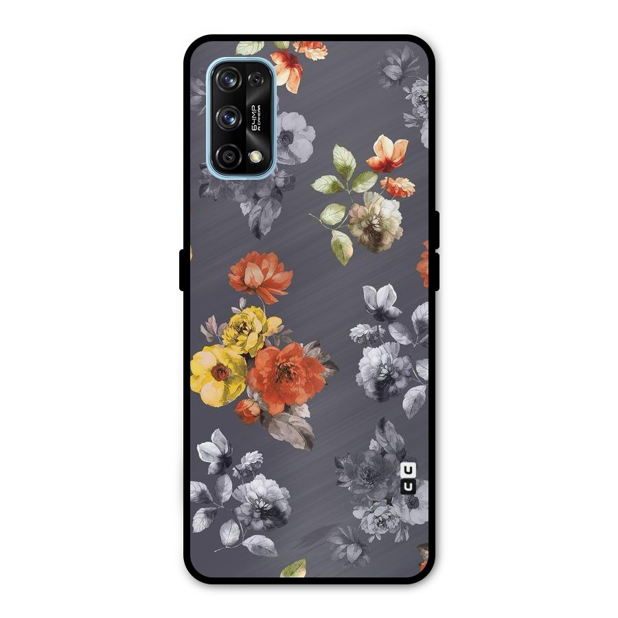 Beauty Art Bloom Metal Back Case for Realme 7 Pro