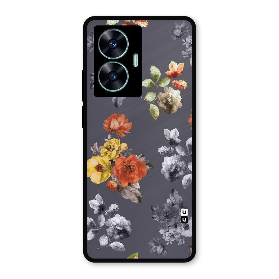Beauty Art Bloom Metal Back Case for Realme Narzo N55