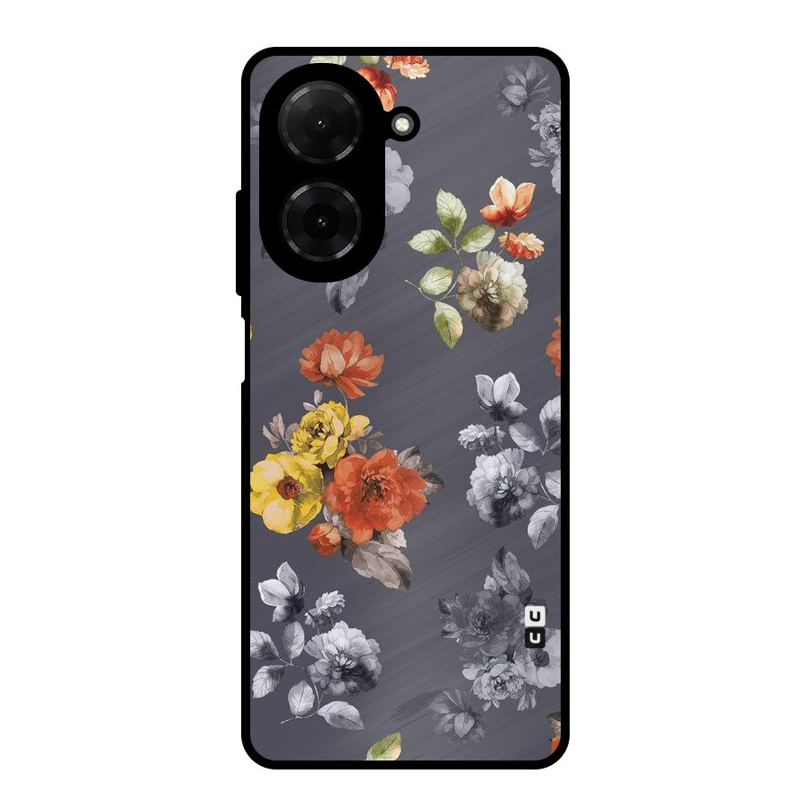 Beauty Art Bloom Metal Back Case for Redmi A5 4G