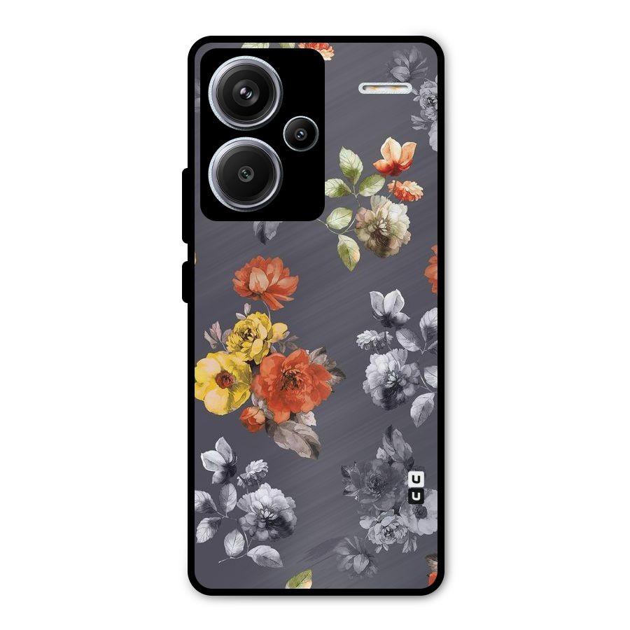 Beauty Art Bloom Metal Back Case for Redmi Note 13 Pro Plus