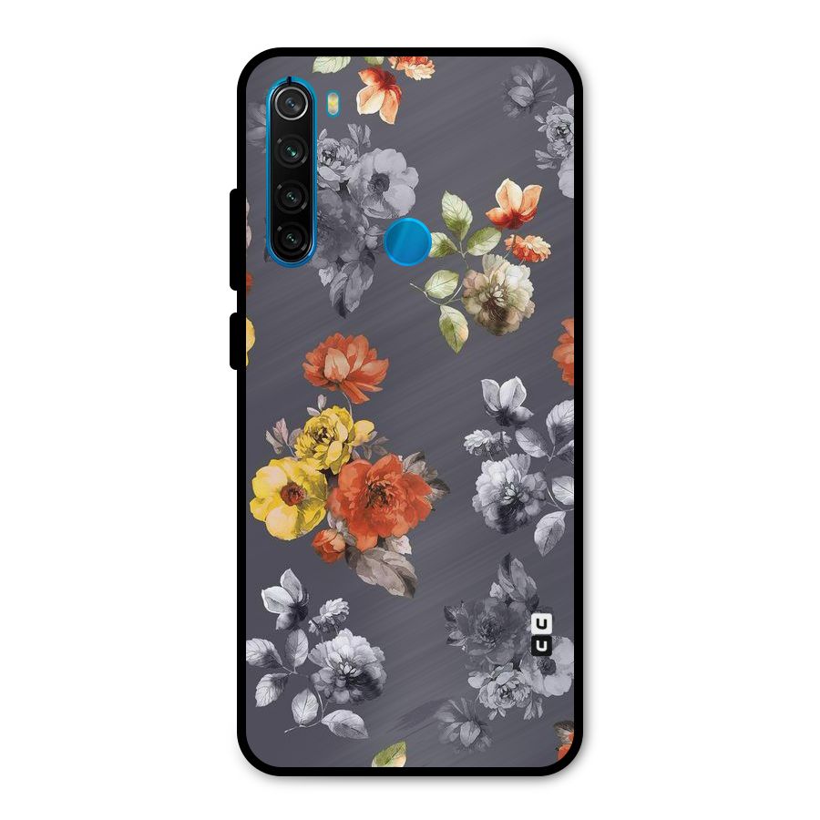 Beauty Art Bloom Metal Back Case for Redmi Note 8