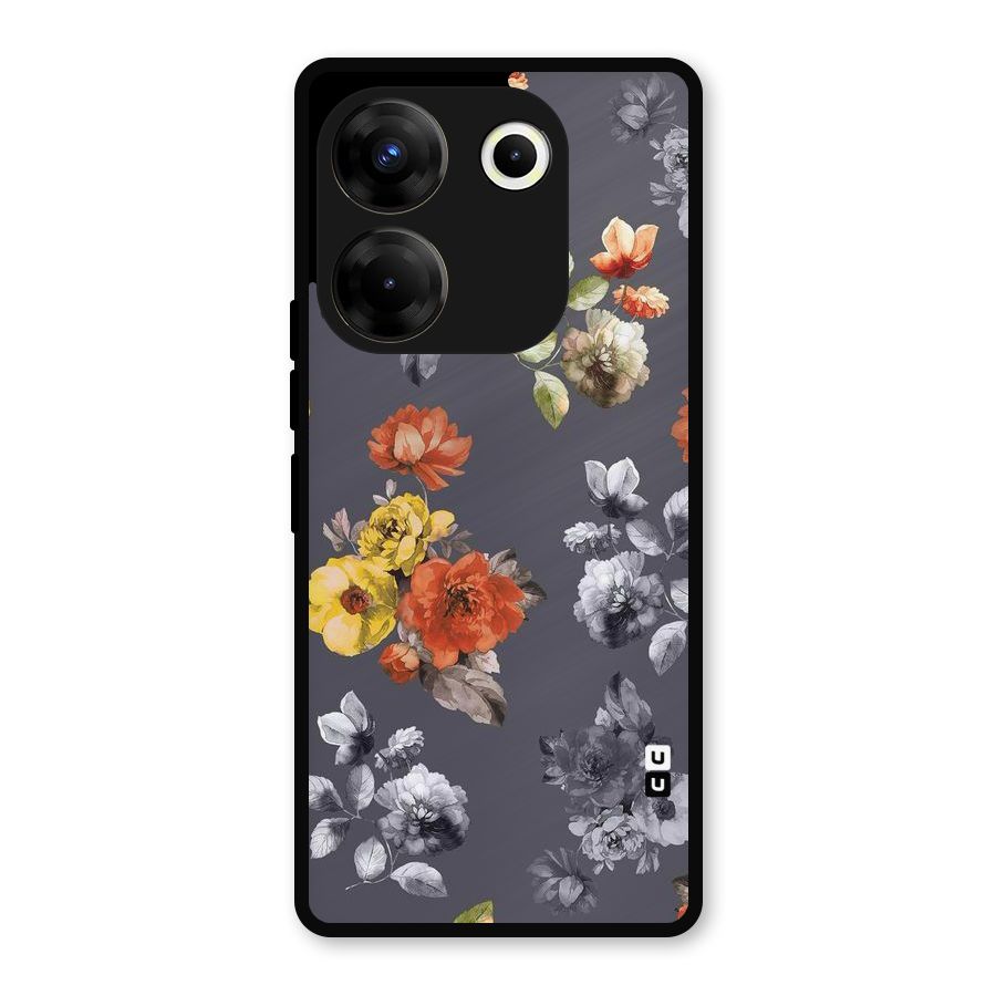 Beauty Art Bloom Metal Back Case for Tecno Camon 20