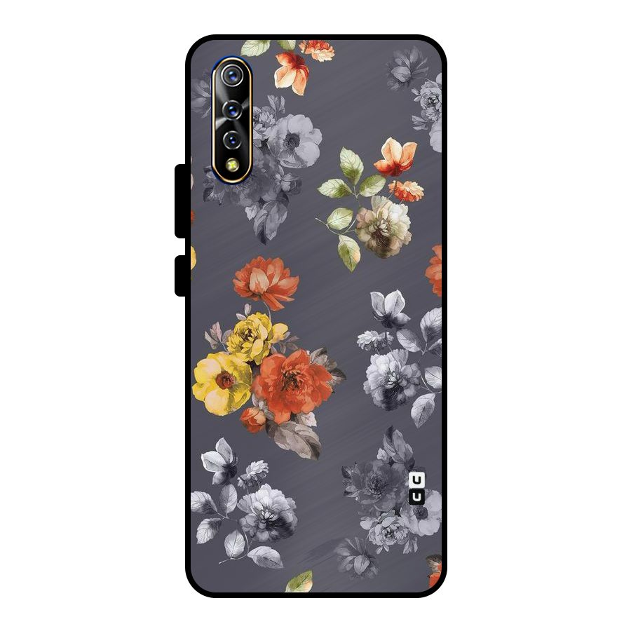 Beauty Art Bloom Metal Back Case for Vivo S1