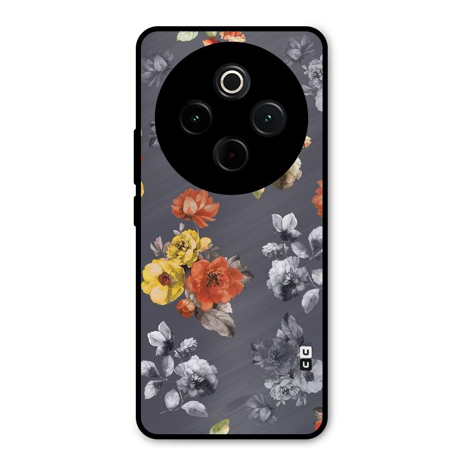 Beauty Art Bloom Metal Back Case for Vivo T4