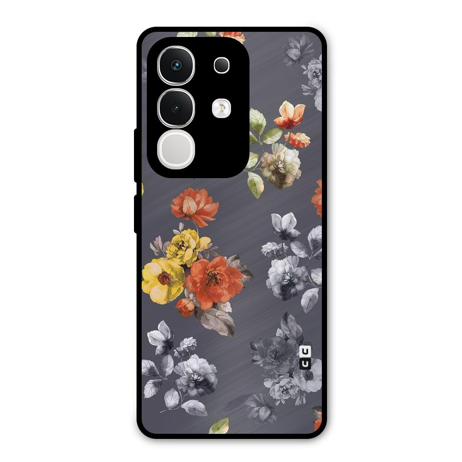 Beauty Art Bloom Metal Back Case for Vivo T4x