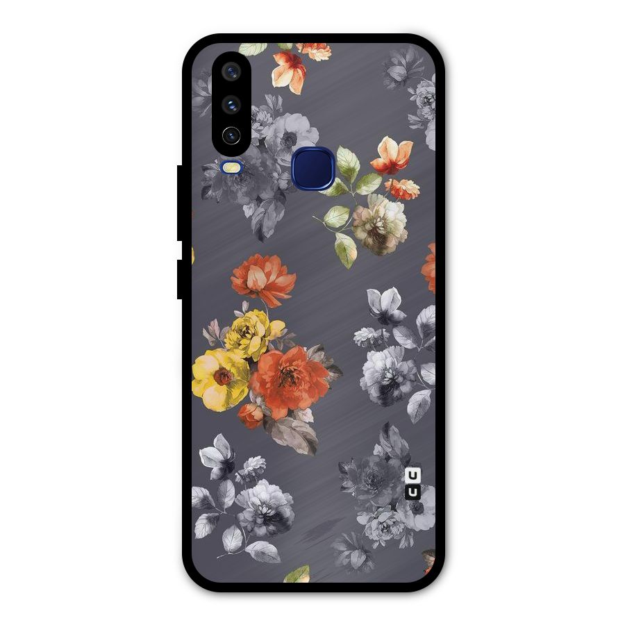 Beauty Art Bloom Metal Back Case for Vivo V17