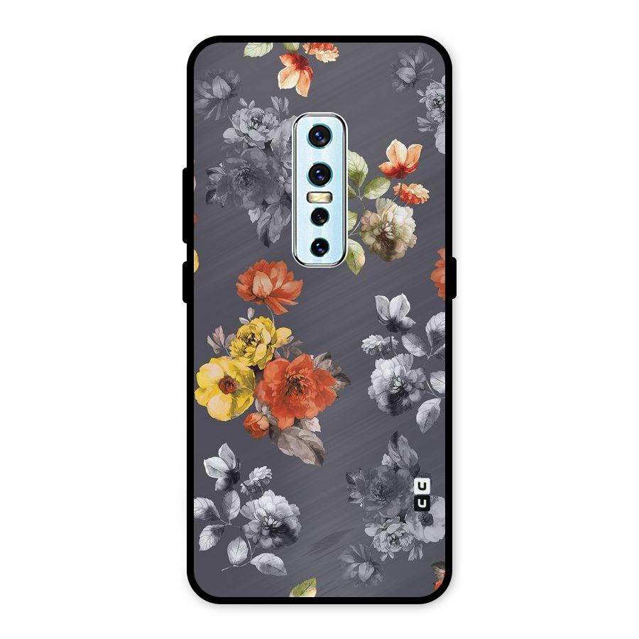 Beauty Art Bloom Metal Back Case for Vivo V17 Pro