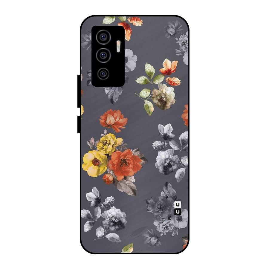 Beauty Art Bloom Metal Back Case for Vivo V23e