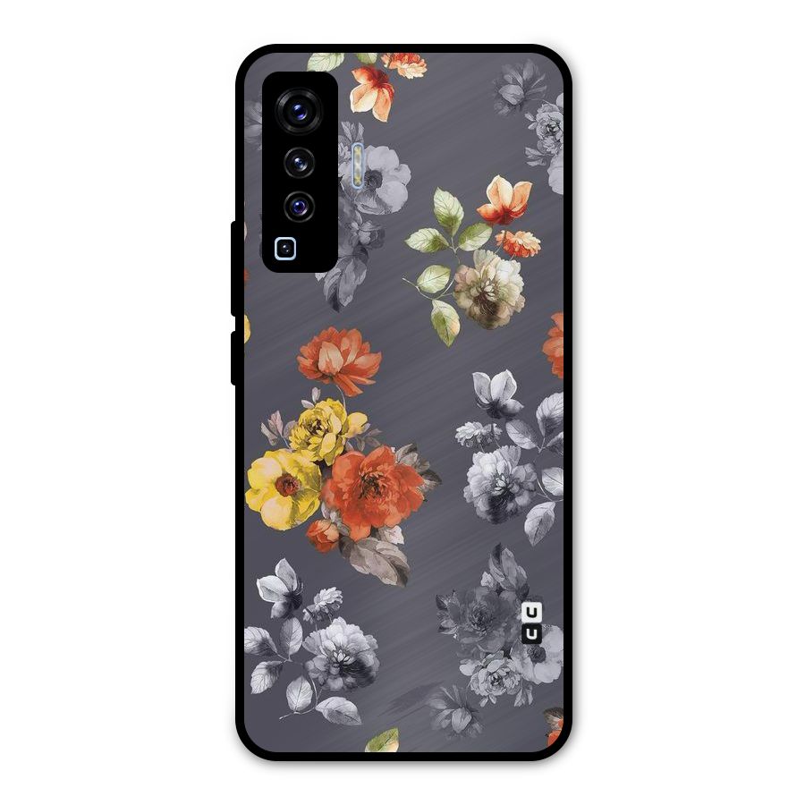 Beauty Art Bloom Metal Back Case for Vivo X50