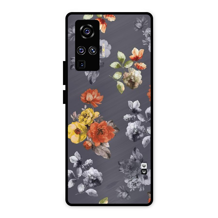 Beauty Art Bloom Metal Back Case for Vivo X50 Pro