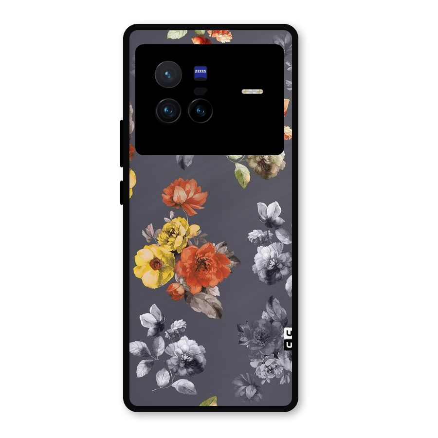 Beauty Art Bloom Metal Back Case for Vivo X80